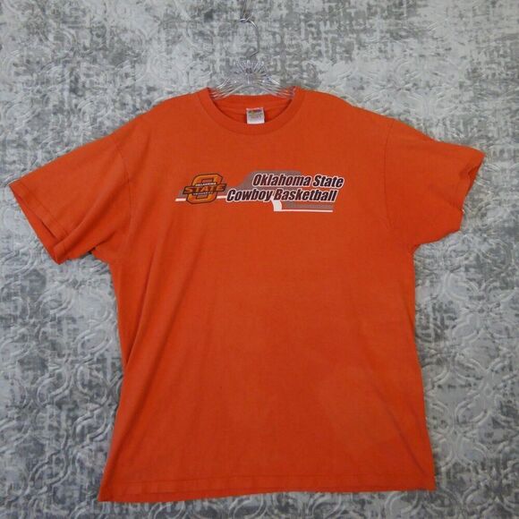 Vintage Oklahoma State Cowboys Shirt Adult Extra Large Orange Basketball Y2K - Picture 1 of 12